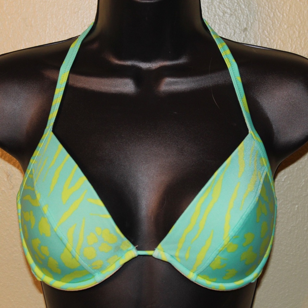 VICTORIA SECRET Animal Print Bikini Top- 34C